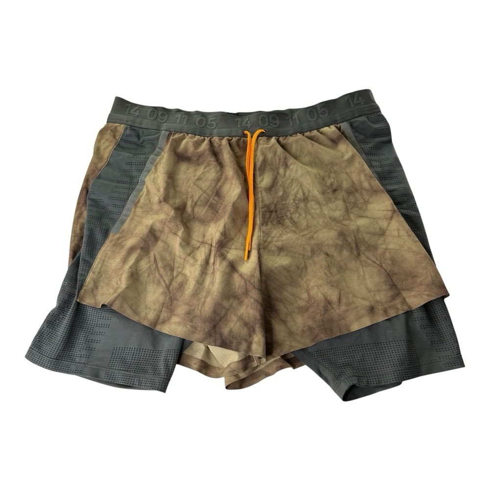 Nike Tech Pack 2-in-1 Running Shorts Men XL Khaki BV5687-247 Rare